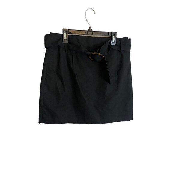 NWT Sugar + Lips Women's Black Belted Mini Skirt - Medium - Picture 1 of 13